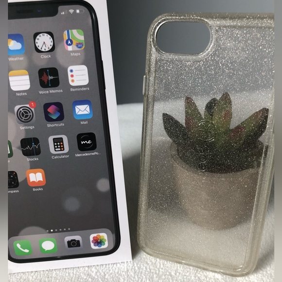 Speck Clear Gold Shimmer IPhone 8 Cell Phone Case - Picture 5 of 8